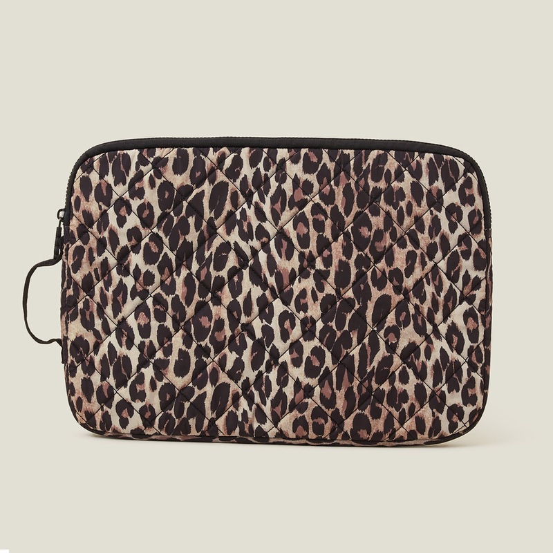 Accessorize London Women's Leopard Print Laptop Case