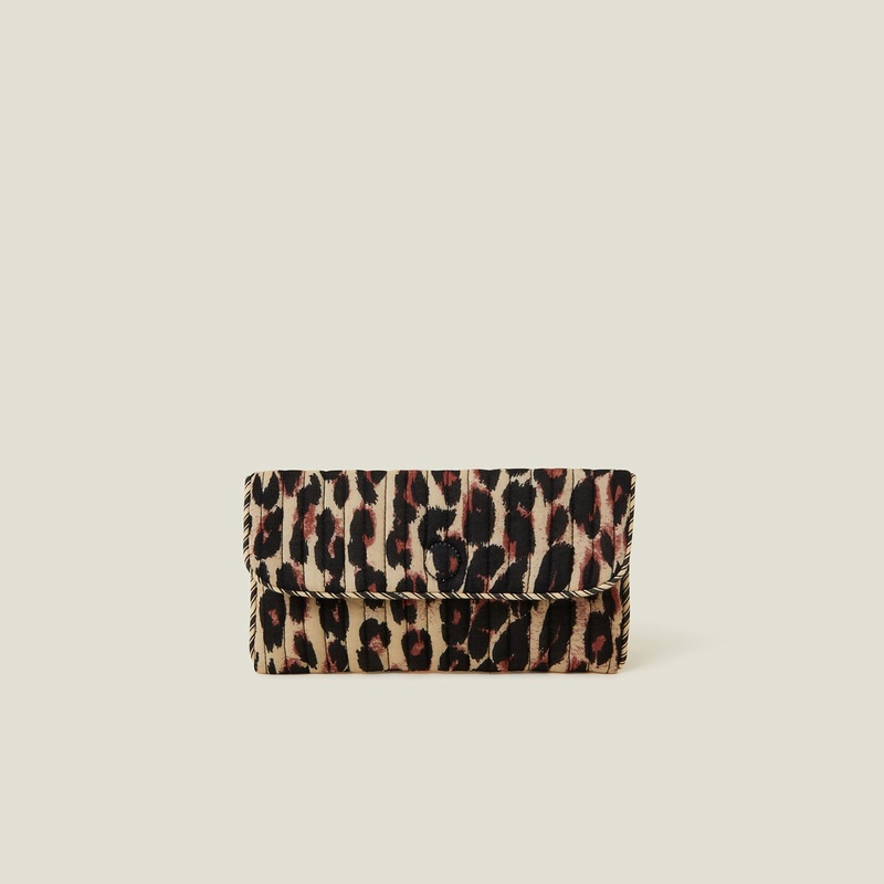 Blake Quilted Leopard Print Soft Sunglasses Case