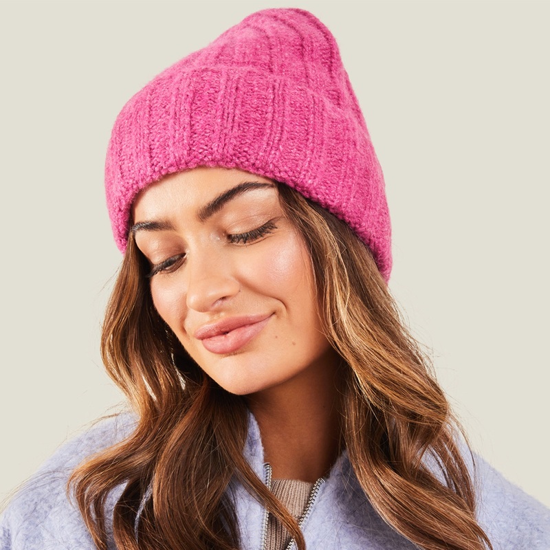 Accessorize London Women's Chunky Ribbed Beanie