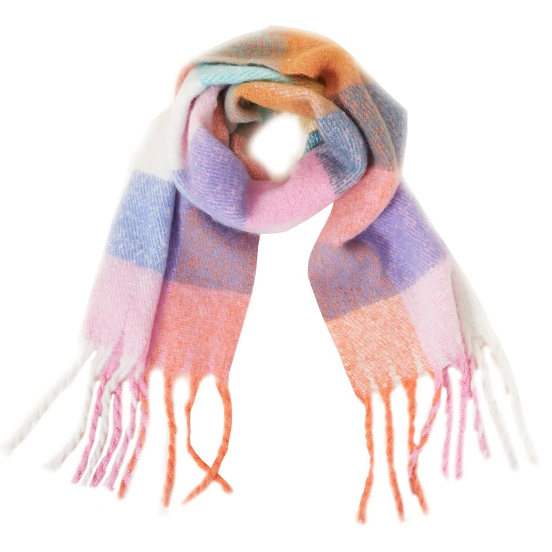 Accessorize London Women's Multi Shannon Pastel Super Fluffy Scarf