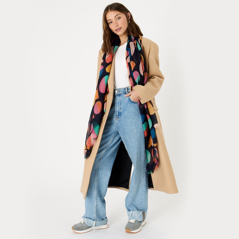 Accessorize London Women's New Spot Print Scarf
