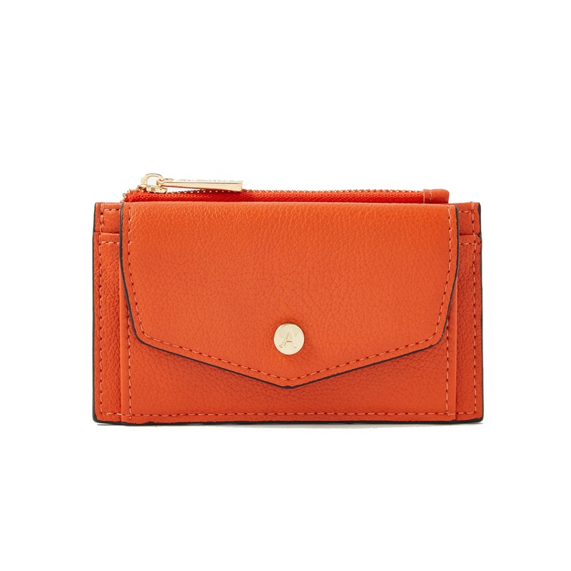 Accessorize London women's orange Card Pocket Purse wallet