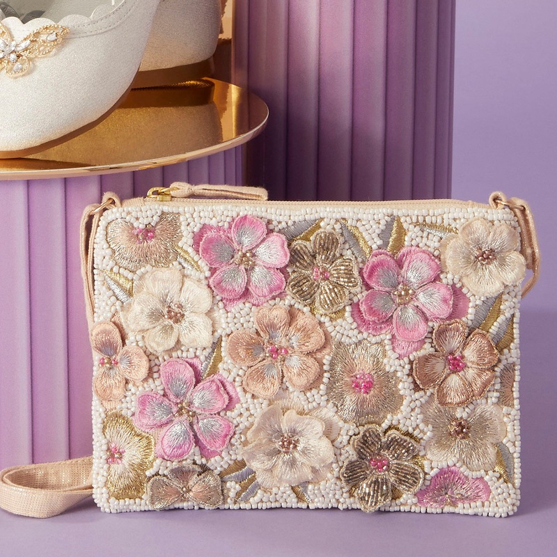 Flower Embellished Bag