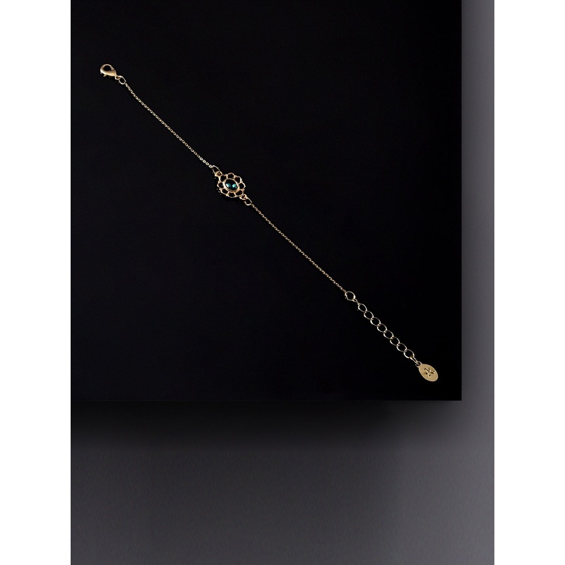 Accessorize London Emerald Filigree Bracelet