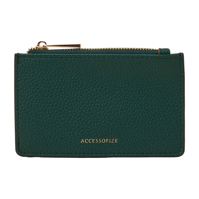 Accessorize London Women's Dark Green Classic Cardholder