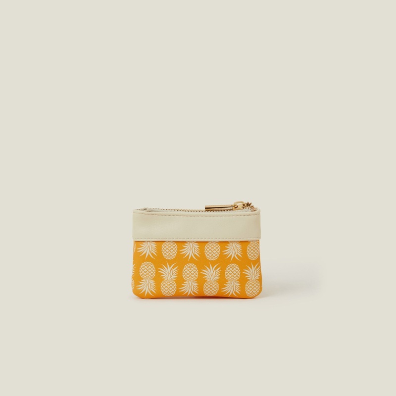 Pineapple Print Coin Purse