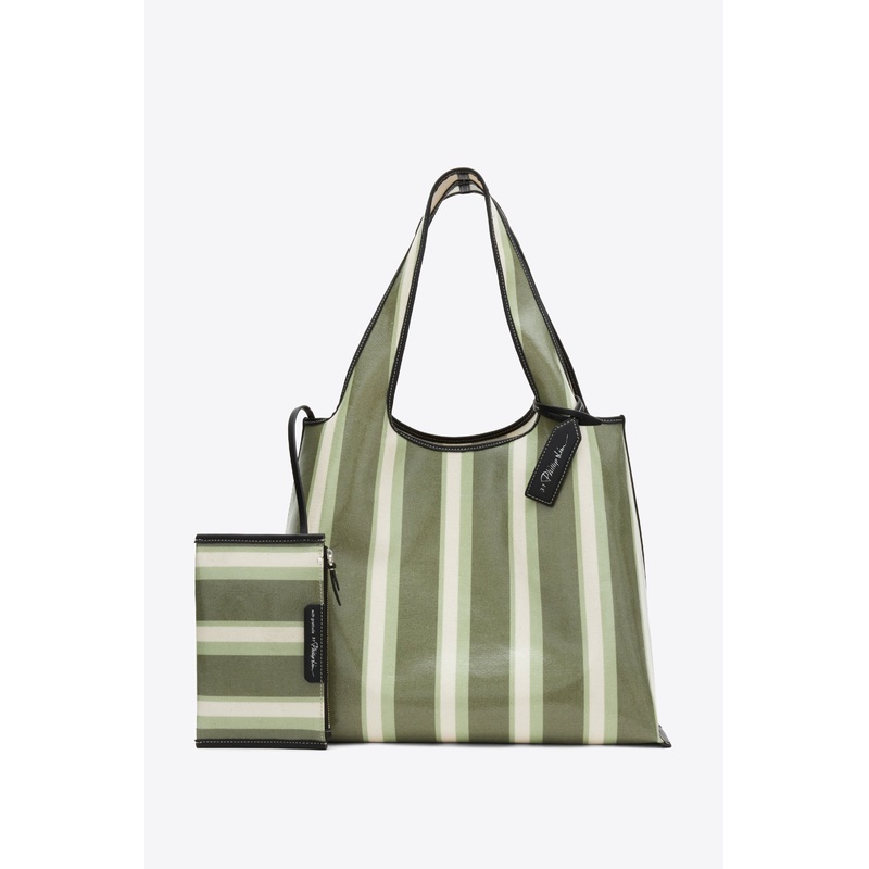 Dual Stripe Market Tote