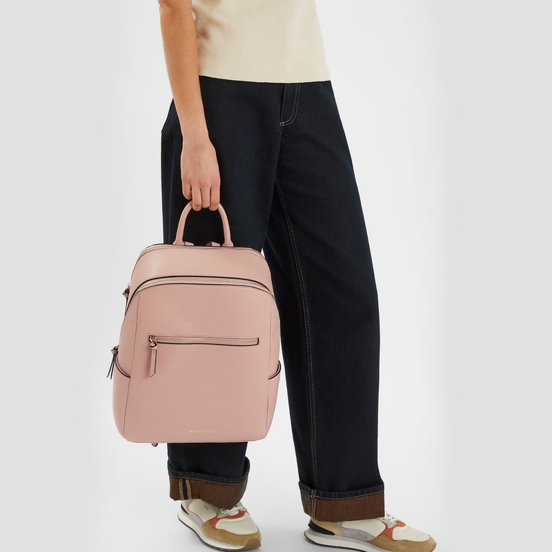 Pink Smart Zip Around Backpack
