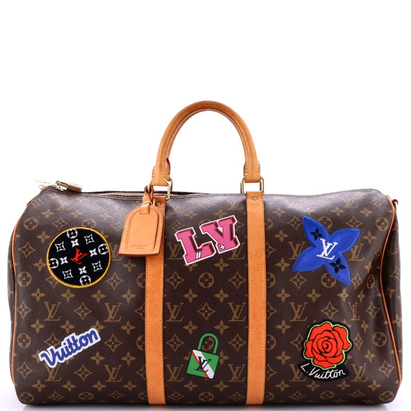 Keepall Bandouliere Bag Limited Edition World Tour Monogram Canvas 50