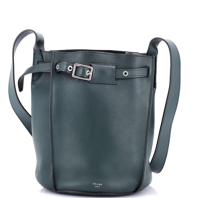 Long Strap Big Bag Bucket Leather