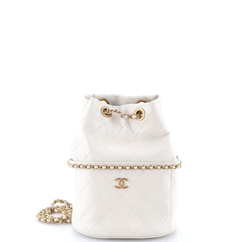Nauticoco Bucket Bag Quilted Shiny Lambskin Small