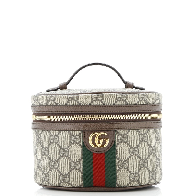 Ophidia Top Handle Cosmetic Case GG Coated Canvas Mini