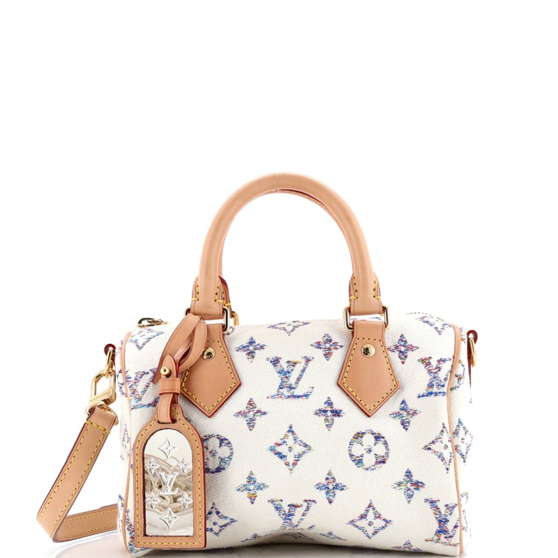 Speedy Bandouliere Bag Multicolor Monogram Jacquard 20