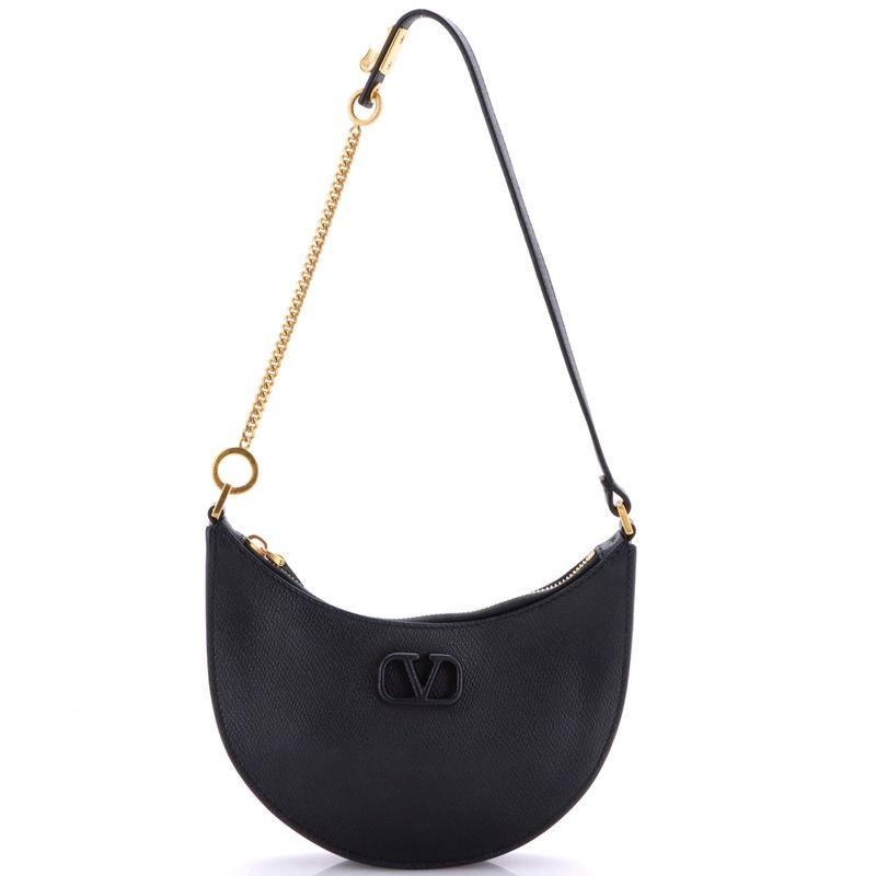 VLogo Hobo Leather Mini