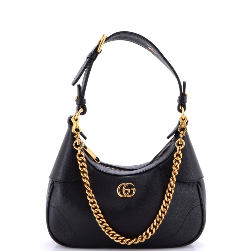 Aphrodite Zip Shoulder Bag Leather Small