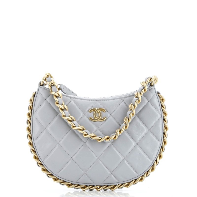 CC Chain Around Hobo Quilted Lambskin