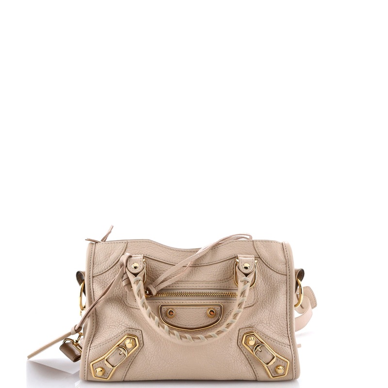City Classic Metallic Edge Bag Leather Mini