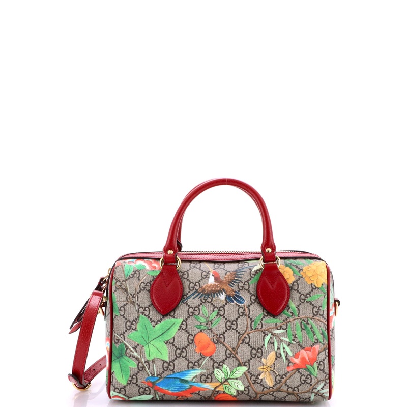 Convertible Boston Bag Tian Print GG Coated Canvas Small