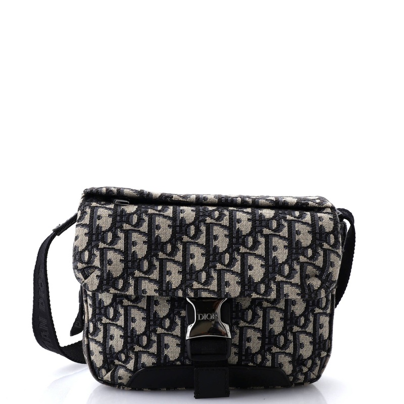 Explorer Buckle Messenger Bag Oblique Canvas Small