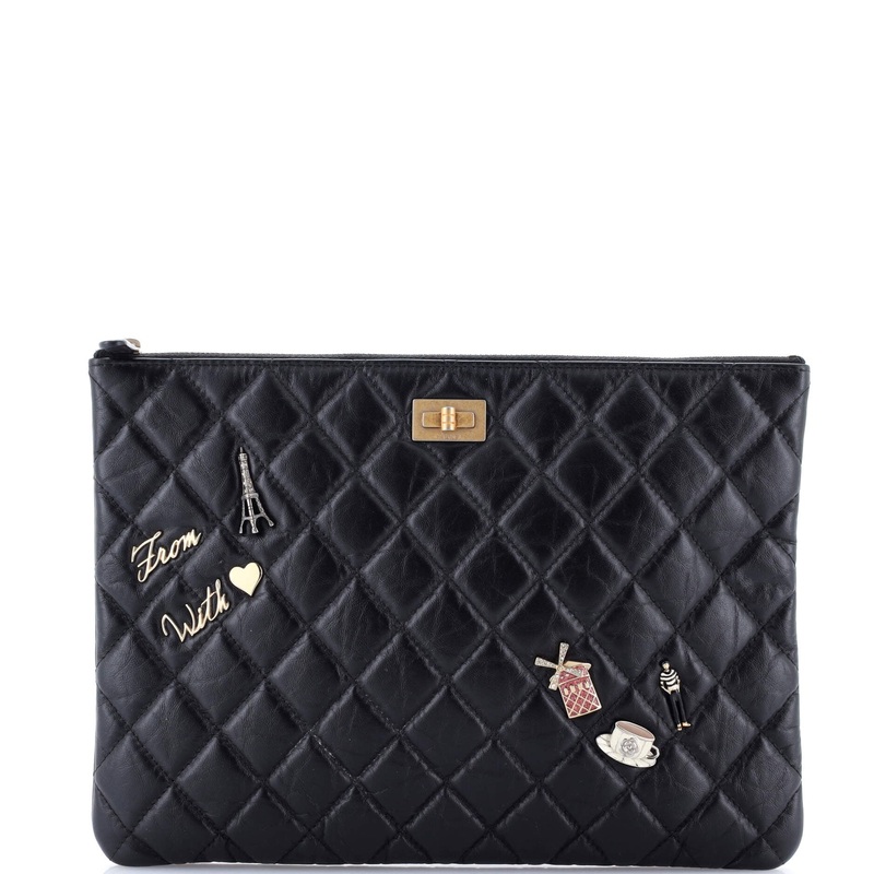 Lucky Charms Reissue 2.55 O Case Clutch Quilted Aged Calfskin Medium