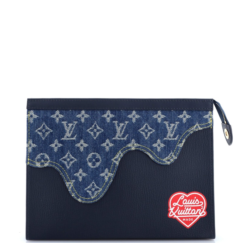 Nigo Pochette Voyage Monogram Denim and Taurillon Leather MM