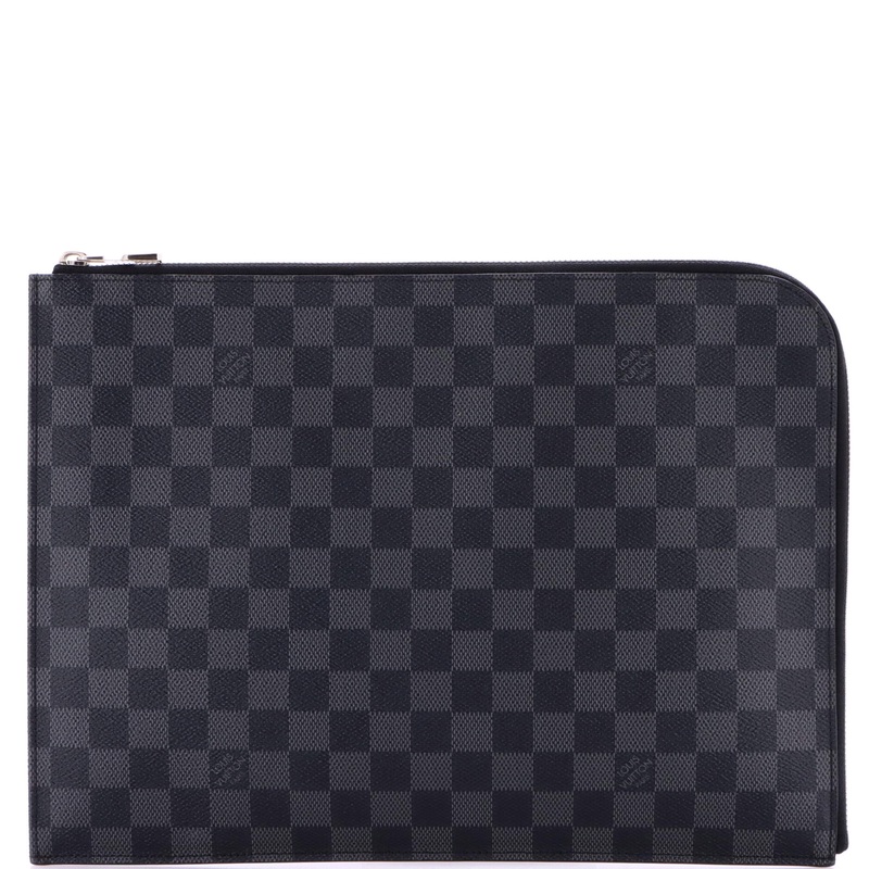 Zip Around Pochette Jour Damier Graphite GM