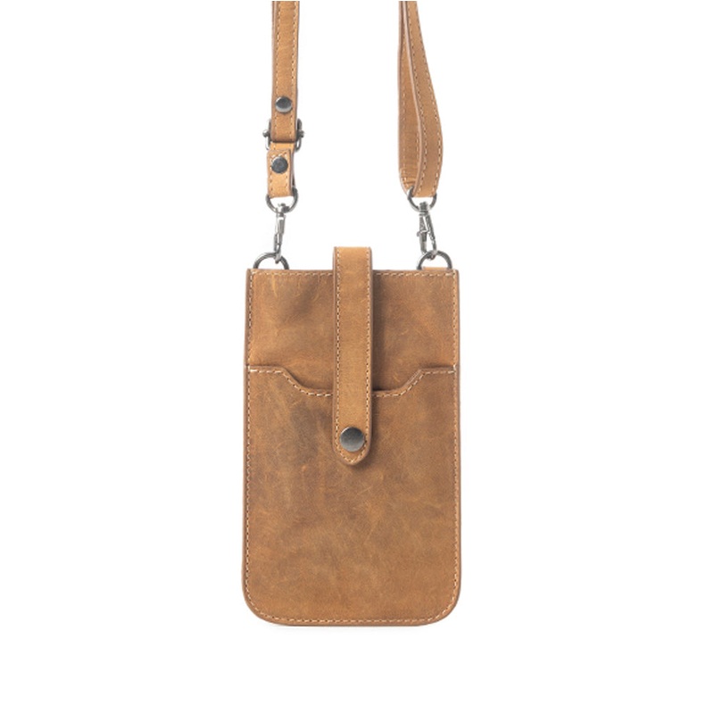 Golden Canyon Cell Phone Bag In Dark Brown