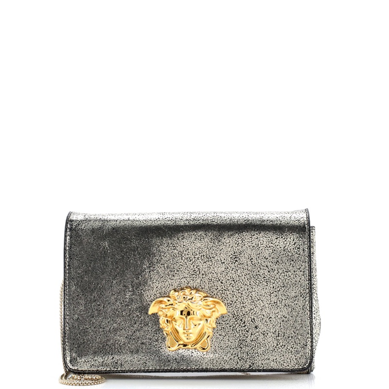 Medusa Chain Clutch Leather Small