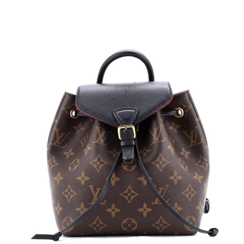 Montsouris NM Backpack Monogram Canvas with Leather BB
