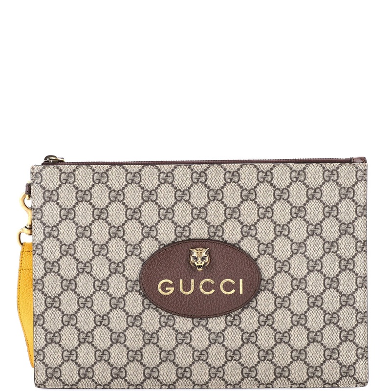 Neo Vintage Wristlet Pouch GG Coated Canvas