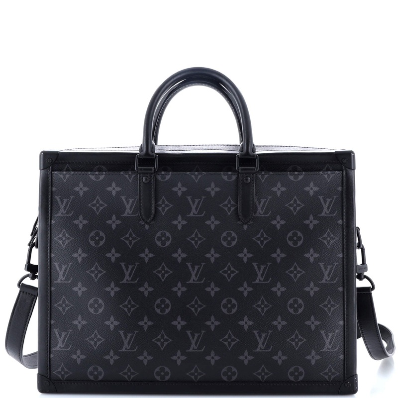Soft Trunk Briefcase Monogram Eclipse Canvas