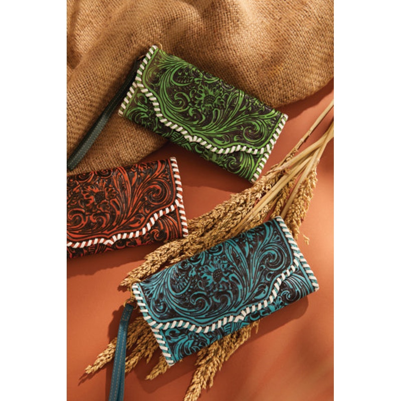 Desert Roses Wallet in Crimson Combo Pack