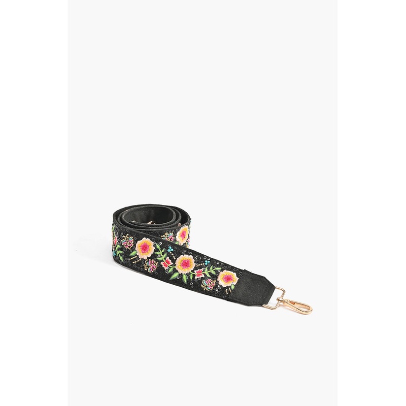 Bag Strap Black Butterfly