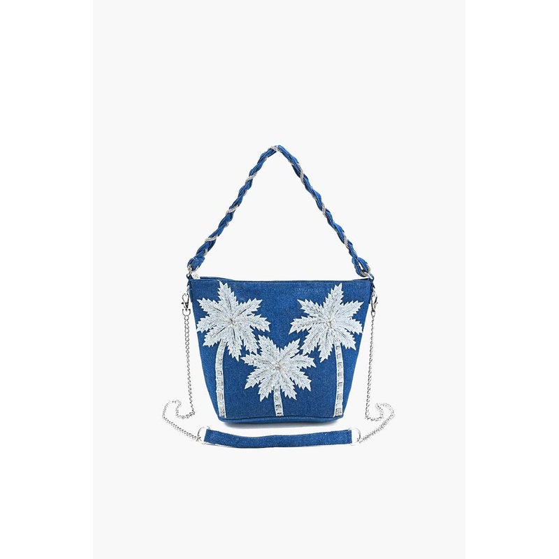 Blanc Bliss Beaded Shoulder Bag