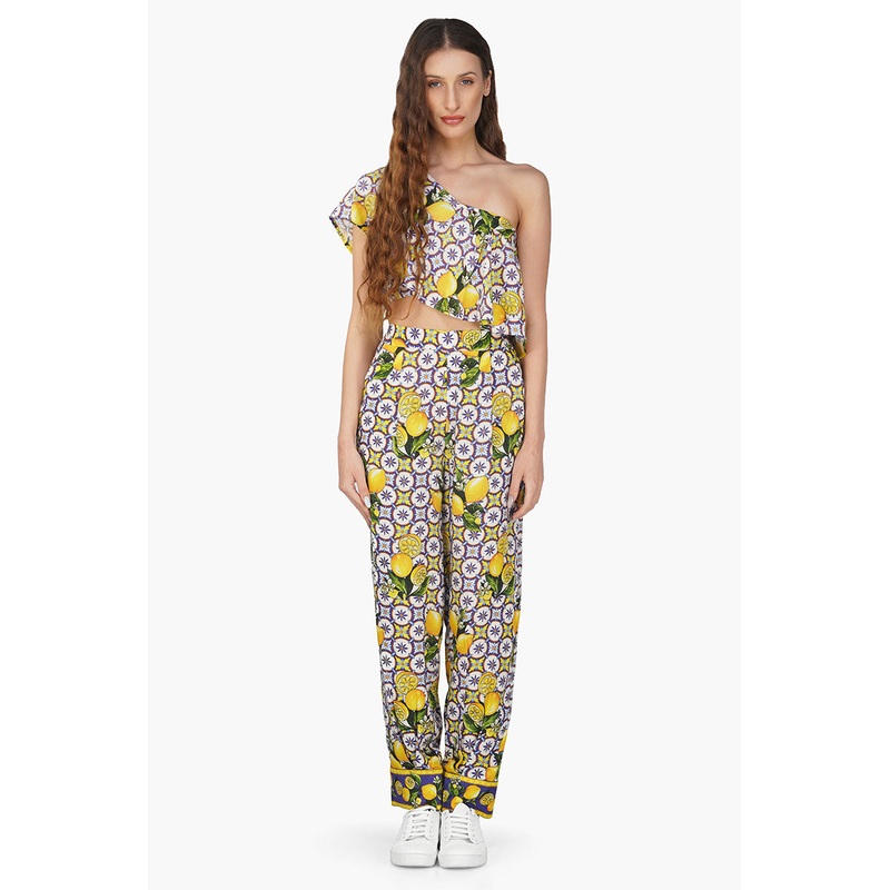 Citrus Lemon Printed Top