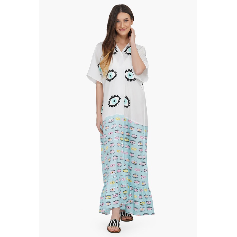 Eye-o-Eye Embroidered Cover Up