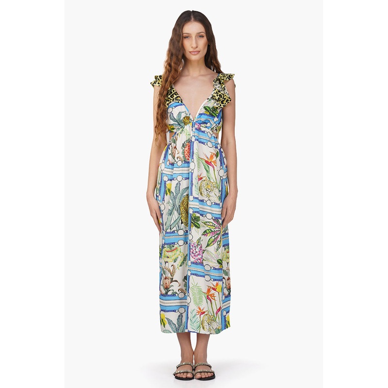 Jungle Paradise Printed Maxi Dress