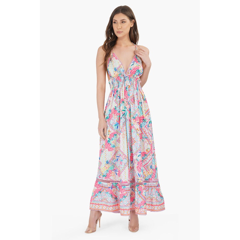 Pink Carnation Maxi Dress
