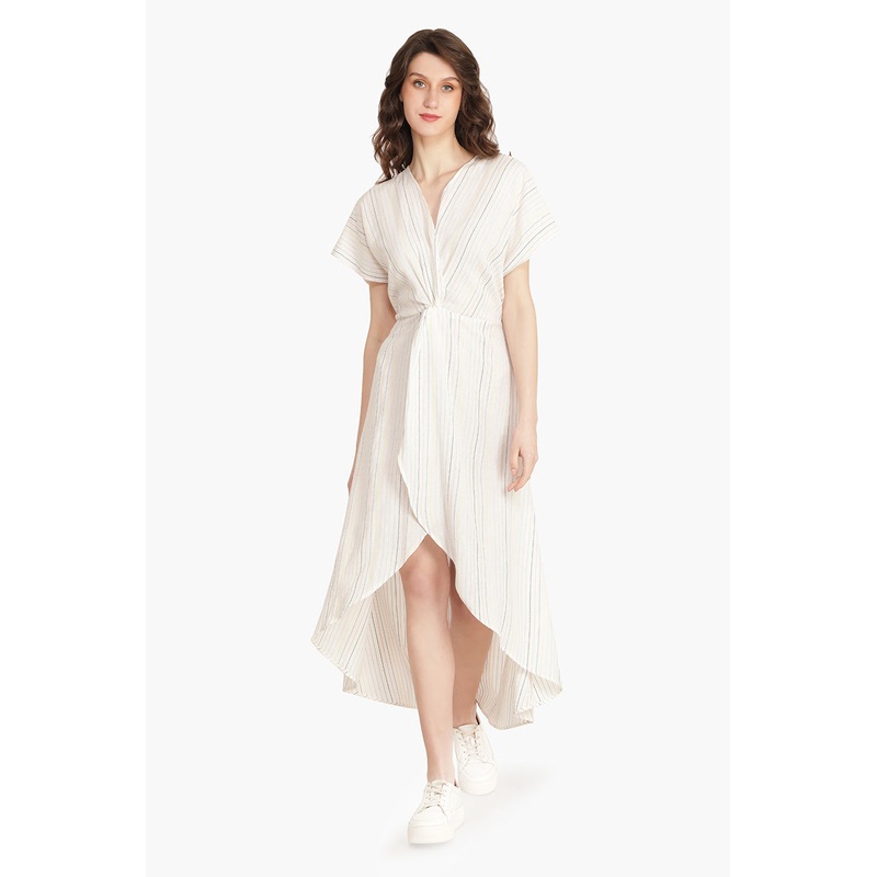 Bright White Embroidered Dress