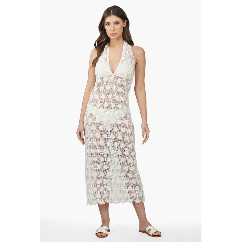 Dori Lace Halter Dress Cover Up