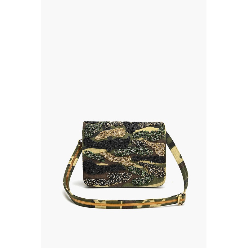 Embellished Messenger Crossbody-Camouflage