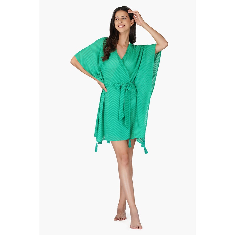 Emerald Chevron Cover Up