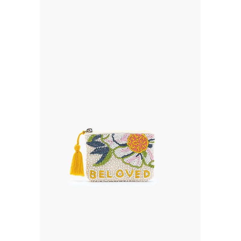 Floral Beloved Embroidered Pouch