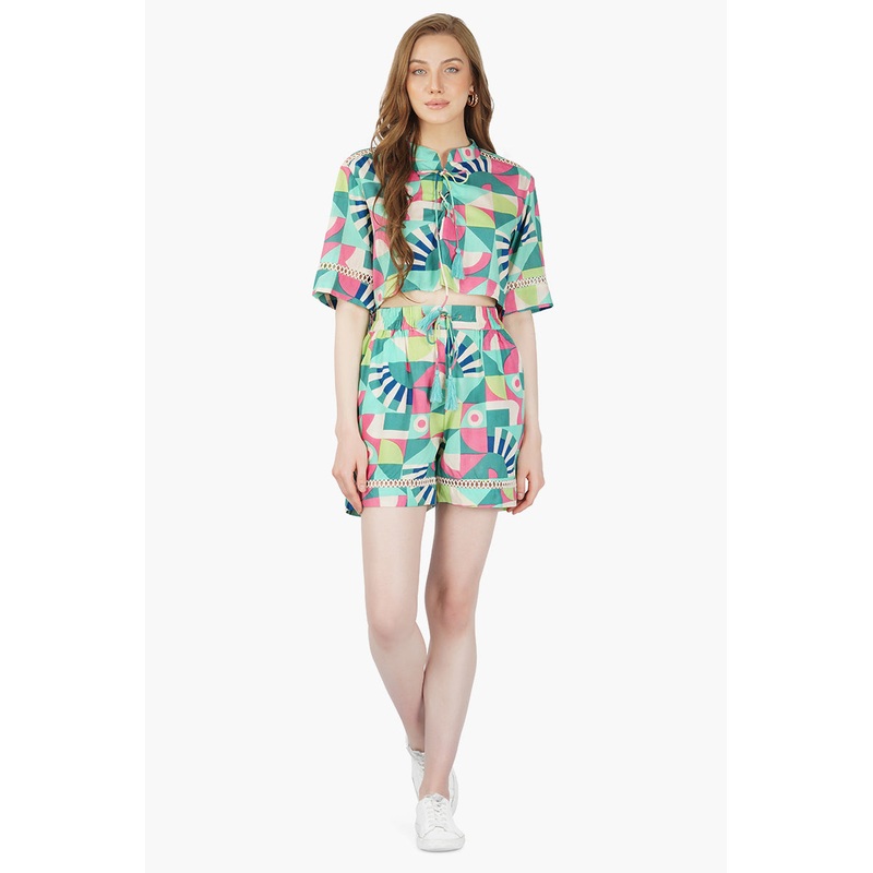 Jack Toucan Printed Cropped Top