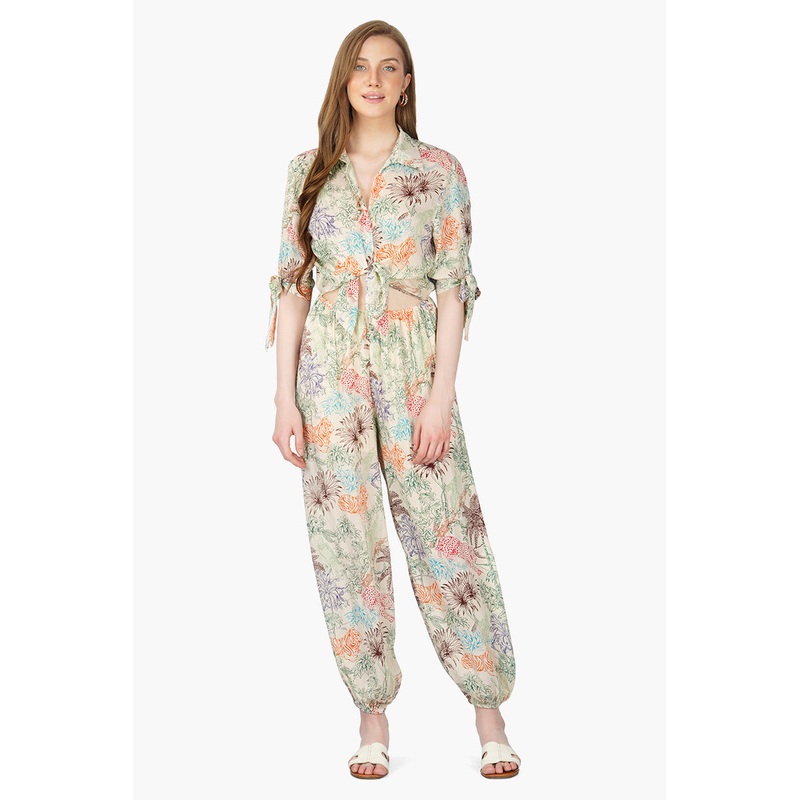 Leo Jungle Printed Jumpsuit