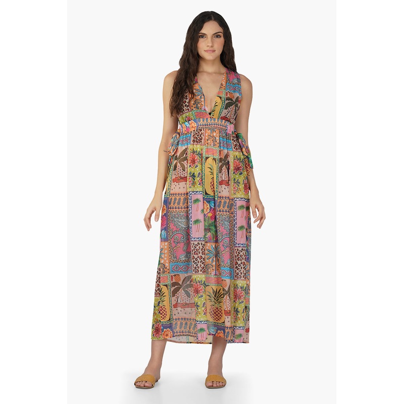 Macaw Pineapple Cover Up Dress