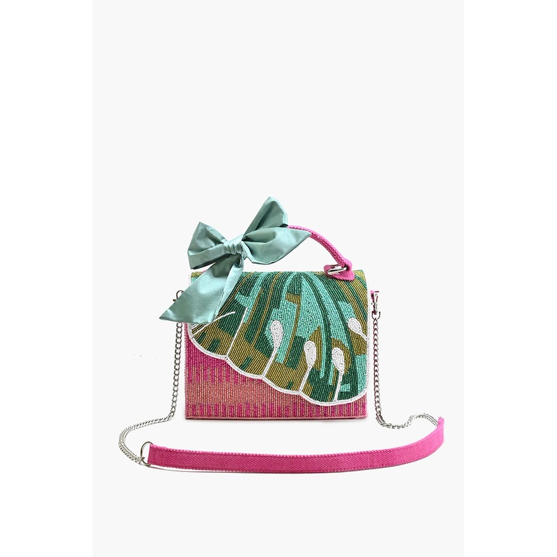 Water Lily Top Handle Bag