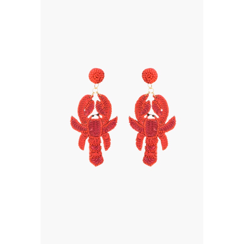 Coastal Claw Beaded Earrings