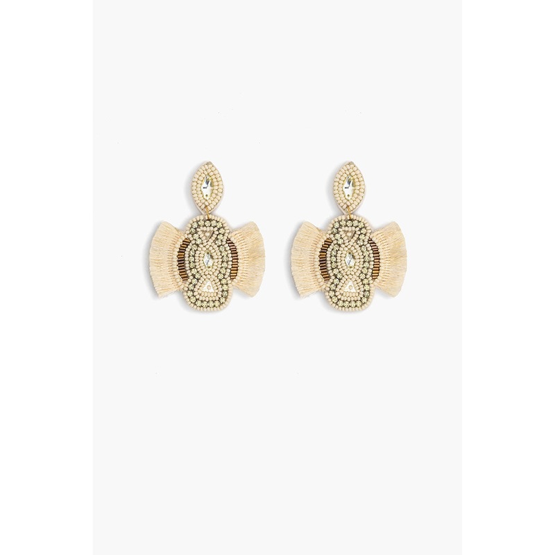 Egret Embellished Earrings