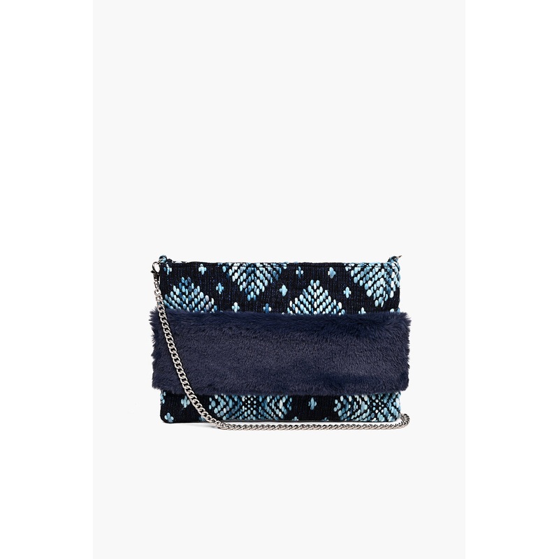 Faux Fur Clutch Lake Effect